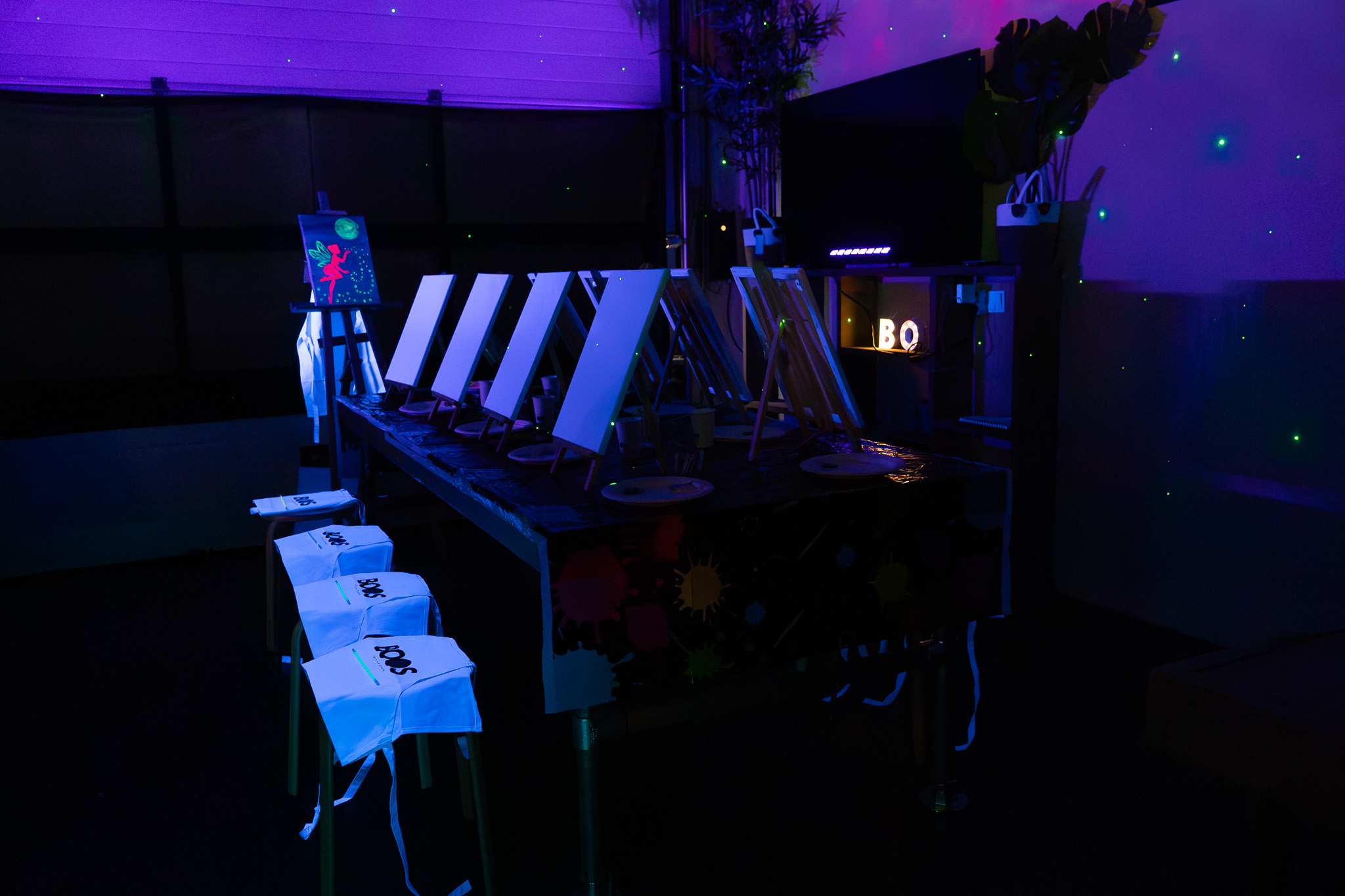 Schilderen in het donker